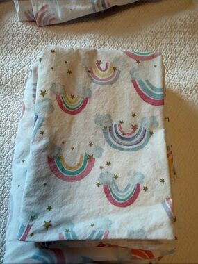 Pottery Barn Kids Rainbow Cloud Organic Sheet Set (Full)